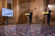 Health Secretary Matt Hancock gives Downing Street Press