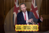 Health Secretary Matt Hancock gives Downing Street Press