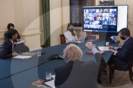 Boris Johnson attends Cabinet meeting