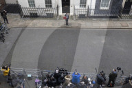 Rishi Sunak UK Chancellor of the Exchequer leaving No.11 to deliver the budget 
