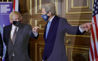 Boris Johnson meeting with John Kerry