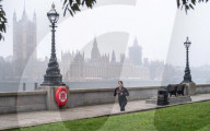 A misty morning before Chancellor Rishi Sunak unveils his 2021 Budget. 