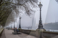 A misty morning before Chancellor Rishi Sunak unveils his 2021 Budget. 