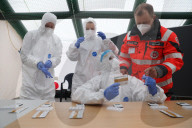 NEWS - Coronavirus:  Dresden - Kostenlose Corona-Schnelltest-Station auf Messegelände