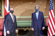 Dominic Raab Meeting John Kerry