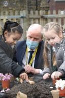 Schools Minister Nick Gibb at Goldfinch School today in Streatham