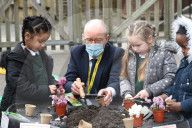 Schools Minister Nick Gibb at Goldfinch School today in Streatham