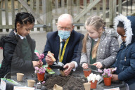 Schools Minister Nick Gibb at Goldfinch School today in Streatham