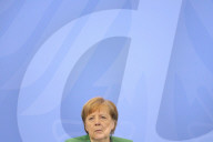 NEWS - Angela Merkel bei der Presekonferenz nach dem 13. Integrationsgipfel in Berlin