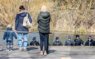 Specialist police diving unit searches ponds on Clapham Common this morning as the hunt for missing Londoner, Sarah Everard 33 continues.