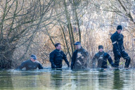 Specialist police diver unit searches ponds on Clapham Common this morning as the hunt for missing Londoner, Sarah Everard 33 continues.