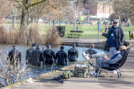 Specialist police diving unit searches ponds on Clapham Common this morning as the hunt for missing Londoner, Sarah Everard 33 continues.