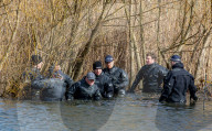 Specialist police diver unit searches ponds on Clapham Common this morning as the hunt for missing Londoner, Sarah Everard 33 continues.