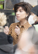 Lady Gaga and Adam Driver filming 'House of Gucci' in Milan