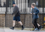 NEWS - Premier Boris Johnson joggt morgens in Westminster, London