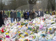 Floral & written tributes for Sarah Everard left by hundreds of Londoners laying flowers at a bandstand in Clapham Common, London.