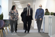 Michael Gove visits Glasgow