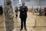 Michael Gove visits Glasgow