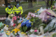 NEWS - Gedenken für getötete Sarah Everard am Clapham Common Bandstand in London
