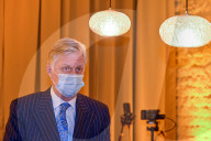 Philippe beim Besuch des multidisziplinären Kunstzentrums Beursschouwburg