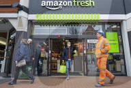 Amazon opens second till-free supermarket in UK
The US giant's store allows customers to walk out with items without having to go to a checkout to pay.