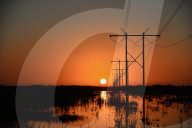 FEATURE - Ruft Fernweh hervor: Sonnenuntergang in den Everglades, Florida