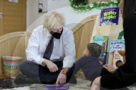 Prime Minister Boris Johnson visit's Monkey Puzzle Nursery