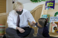 Prime Minister Boris Johnson visit's Monkey Puzzle Nursery