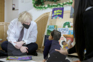 Prime Minister Boris Johnson visit's Monkey Puzzle Nursery