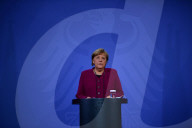 NEWS - Coronavirus: Bundeskanzlerin Merkel nach dem virtuellen EU-Gipfel im Berliner Kanzleramt