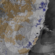 Satellites map record floods in Australia