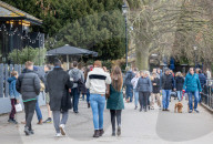 Walkers in Richmond as the “Stay at Home” advice ends on Monday.