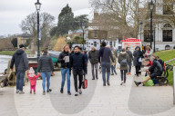 Walkers in Richmond as the “Stay at Home” advice ends on Monday.