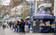Members of the public in Putney as the “Stay at Home” advice ends on Monday.