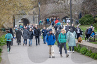 Walkers in Richmond as the “Stay at Home” advice ends on Monday.