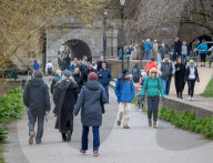 Walkers in Richmond as the “Stay at Home” advice ends on Monday.