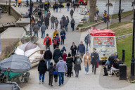 Walkers in Richmond as the “Stay at Home” advice ends on Monday.