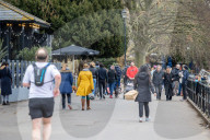 Walkers in Richmond as the “Stay at Home” advice ends on Monday.