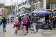Members of the public in Putney as the “Stay at Home” advice ends on Monday.