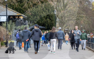 Walkers in Richmond as the “Stay at Home” advice ends on Monday.