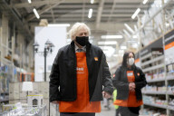 The Prime Minister Boris Johnson visits B&Q Middlesbrough