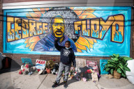 NEWS - Ein Ort des Gedenkens: George Floyd Square an der Ecke 38. und Chicago In Minneapolis, Minnesota