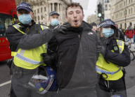 Kill the Bill protest against the government's proposed Police, Crime, Sentencing and Courts Bill takes place in London
