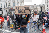 Kill the Bill protest against the government's proposed Police, Crime, Sentencing and Courts Bill takes place in London