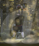 Boris Johnson exercising today.