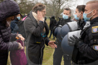 NEWS - Coronavirus:  Corona-Proteste in Frankfurt