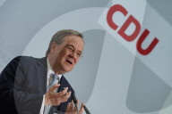 NEWS -  Rückendeckung durch Präsidium und Vorstand der CDU: Parteichef Armin Laschet bei der Pk in Berlin