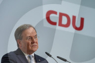 NEWS -  Rückendeckung durch Präsidium und Vorstand der CDU: Parteichef Armin Laschet bei der Pk in Berlin