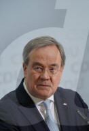 NEWS -  Rückendeckung durch Präsidium und Vorstand der CDU: Parteichef Armin Laschet bei der Pk in Berlin