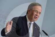 NEWS -  Rückendeckung durch Präsidium und Vorstand der CDU: Parteichef Armin Laschet bei der Pk in Berlin